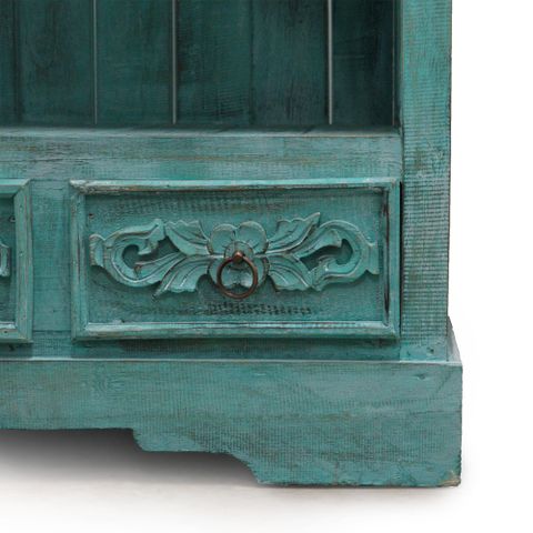 Albasia Bathroom Cabinet - Turquoise wash - WhealySimple Home