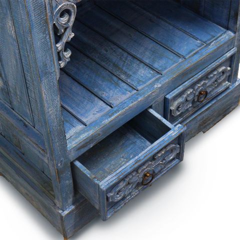 Albasia Bathroom Cabinet - Bluewash - WhealySimple Home