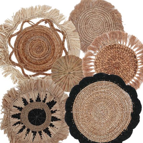 Set of Six Natural Wall Art - Kribo Collection - WhealySimple Home
