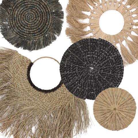 Set of Six Natural Wall Art - Bintang Collection - WhealySimple Home