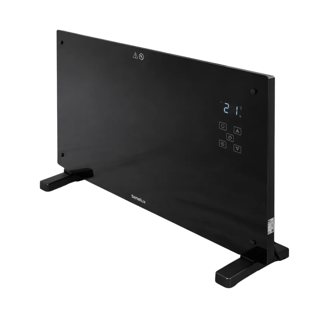 Black Glass Panel Heater with Wifi Controls-3