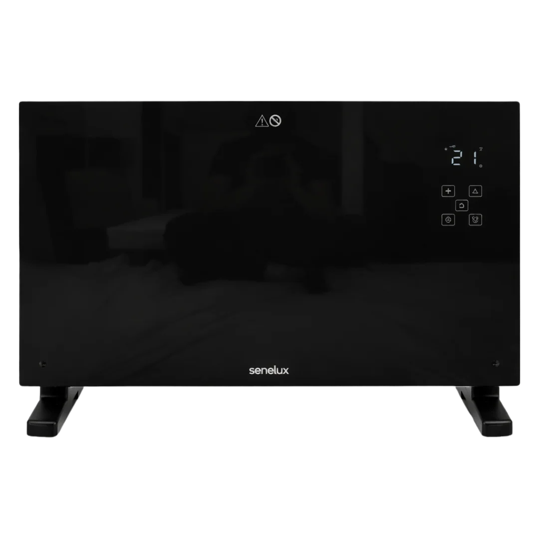 Black Glass Panel Heater with Wifi Controls-0