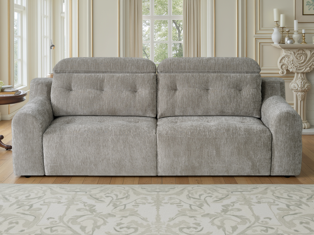 Harrison Electric Sofa Grey - furniture product photograph 1