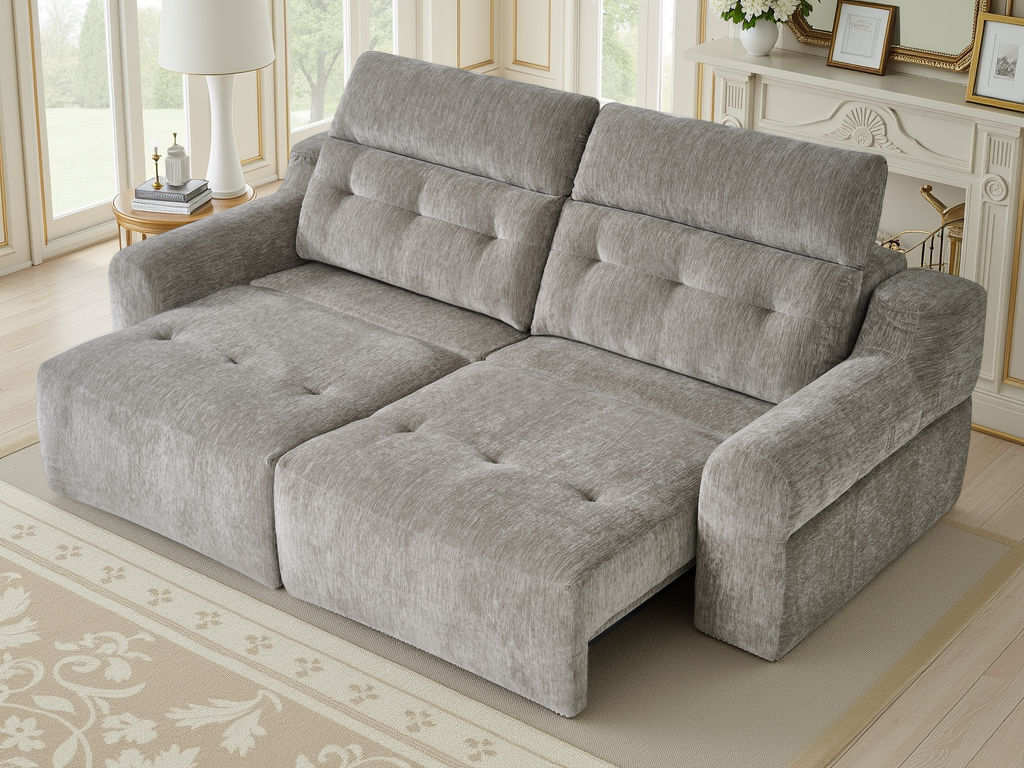 Harrison Electric Sofa Grey - furniture product photograph 2