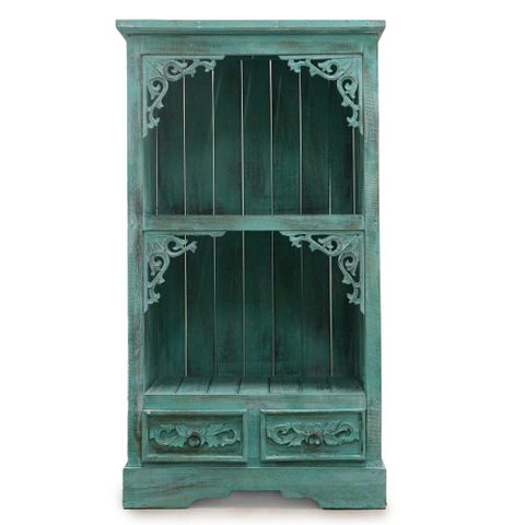 Albasia Bathroom Cabinet - Turquoise wash - WhealySimple Home