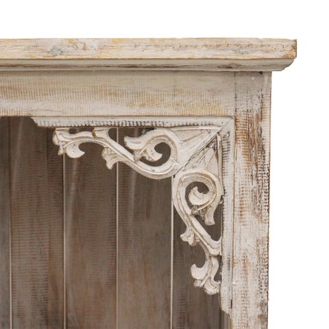 Albasia Bathroom Cabinet - Whitewash - WhealySimple Home