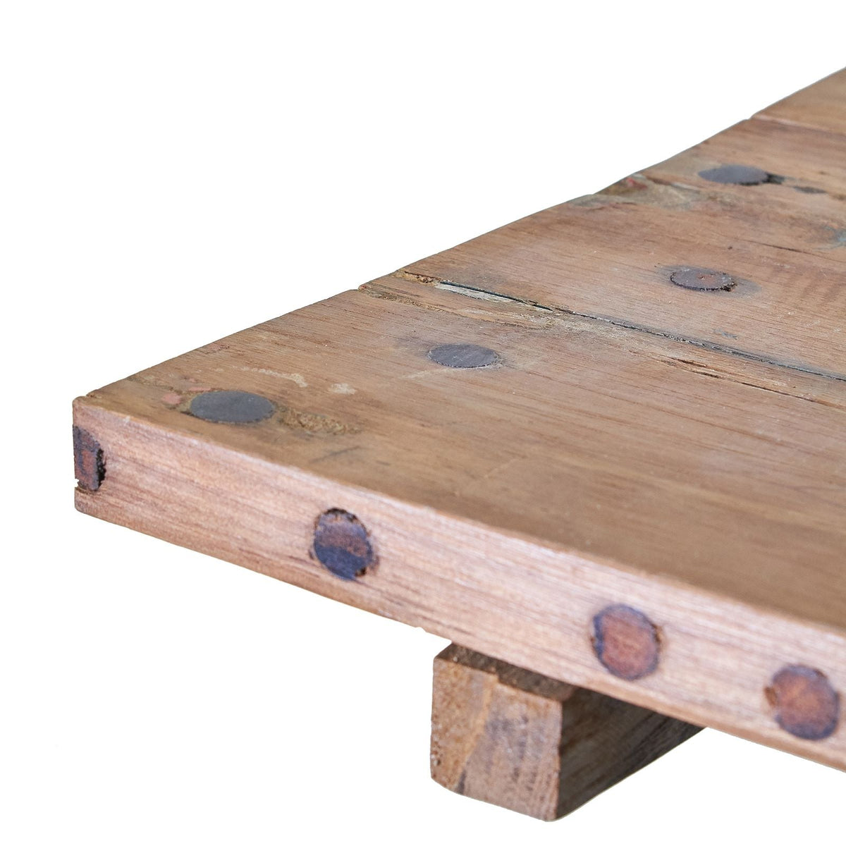 Recycled Teak Wood Square Folding Coffee Table 50x50x50cm - WhealySimple Home