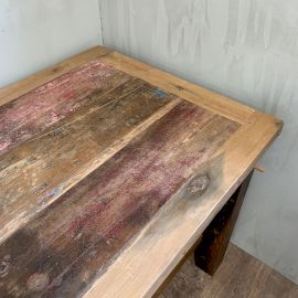 Recycled Teak Wood Dinning Table 180×80x80cm - WhealySimple Home
