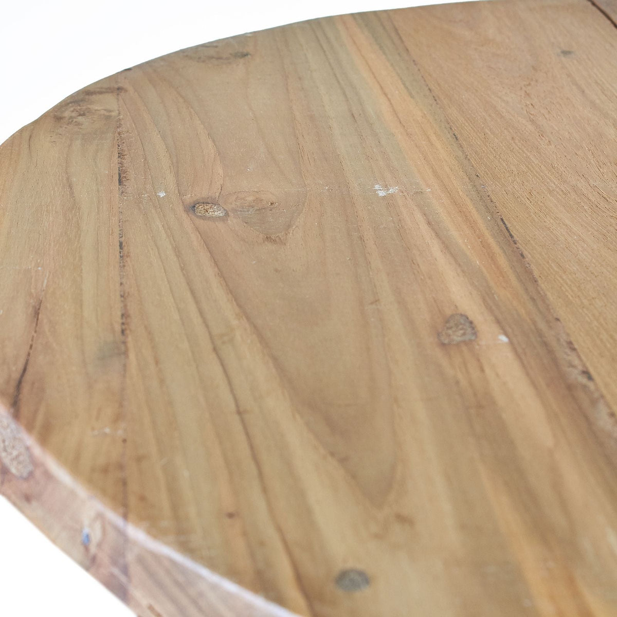 Recycled Teak Wood Round Folding Coffee Table 50x50cm - WhealySimple Home