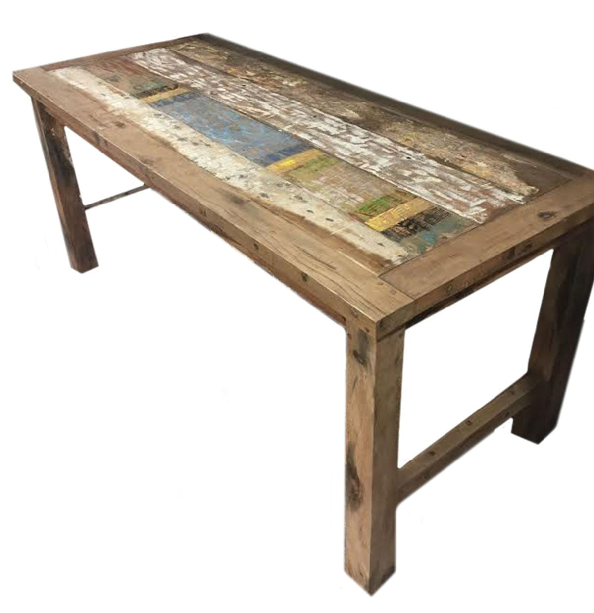 Recycled Teak Wood Dinning Table 180×80x80cm - WhealySimple Home