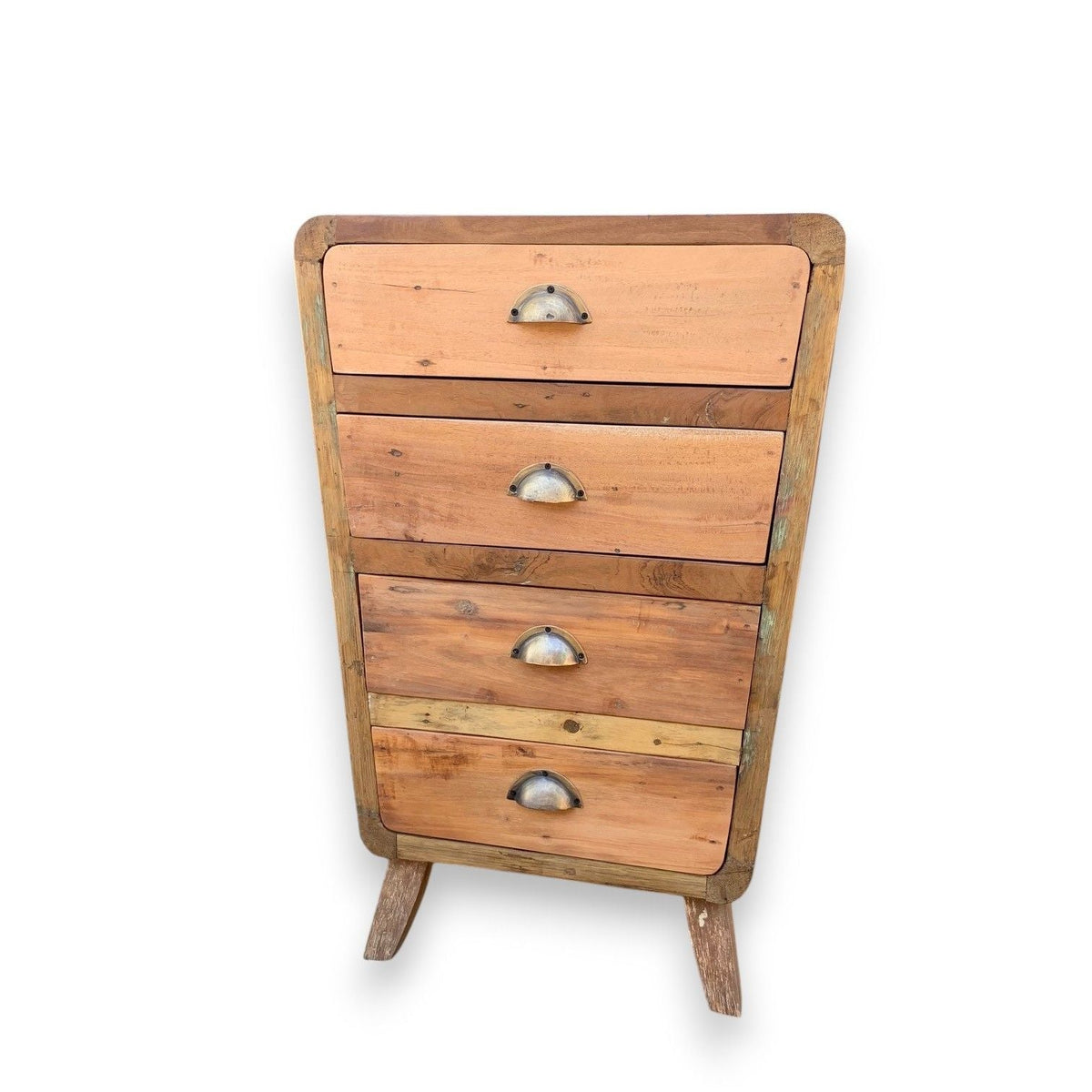Recycled Teak Wood 4 Draws Storage 52x43x77cm - WhealySimple Home