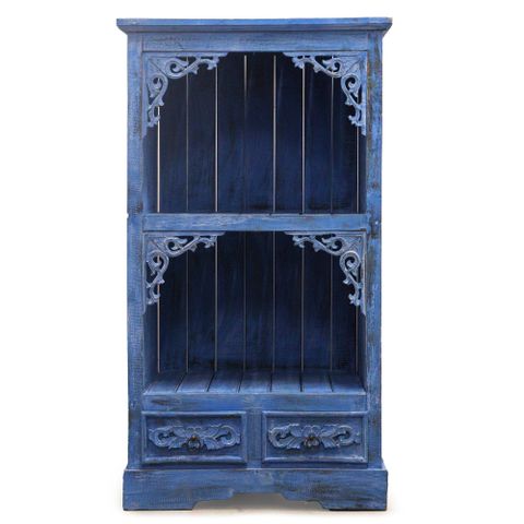Albasia Bathroom Cabinet - Bluewash - WhealySimple Home