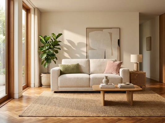 Marlow Sofa Beige 2 Seater - furniture product photograph 1